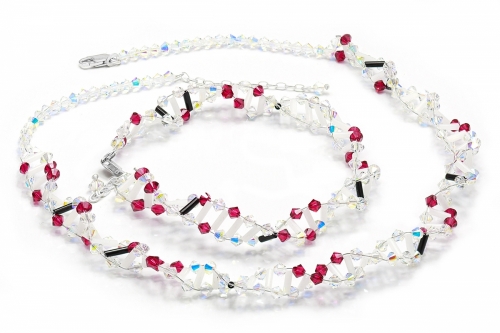 Set DNA Helix - necklace and bracelet 1